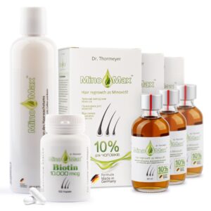 Комплект MinoMax 10% МиноМакс 10% лосьоны, шампунь, биотин
